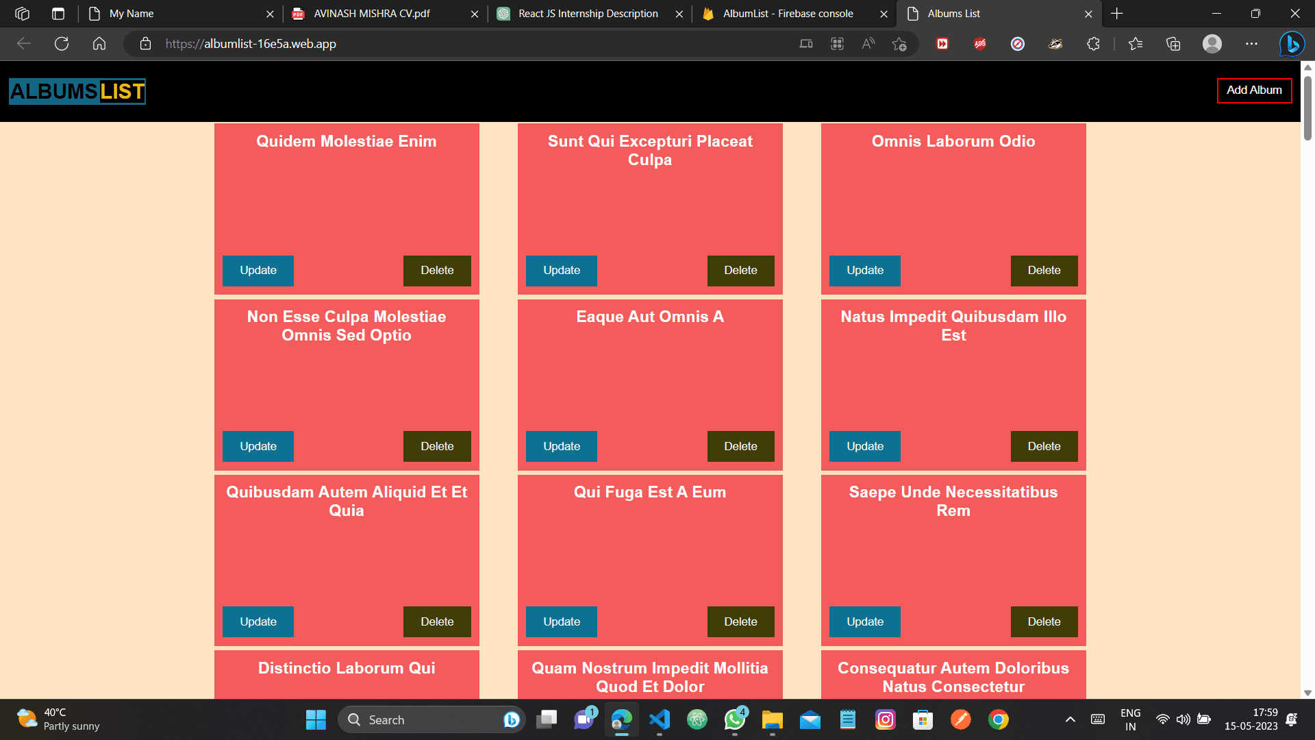 Album List